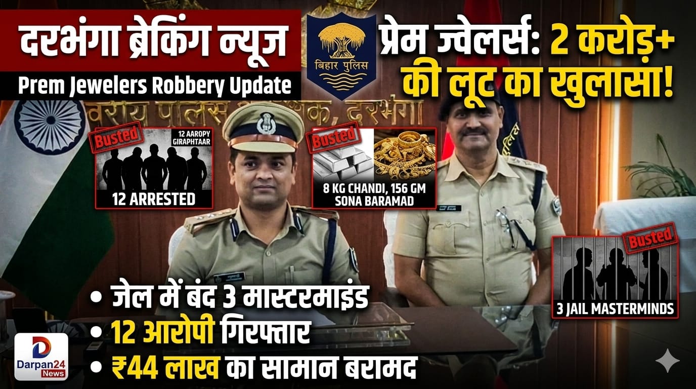 प्रेम ज्वेलर्स से बंदूक के बल पर 2 करोड़ से अधिक की लूट कांड में शामिल 12 आरोपी गिरफ्तार