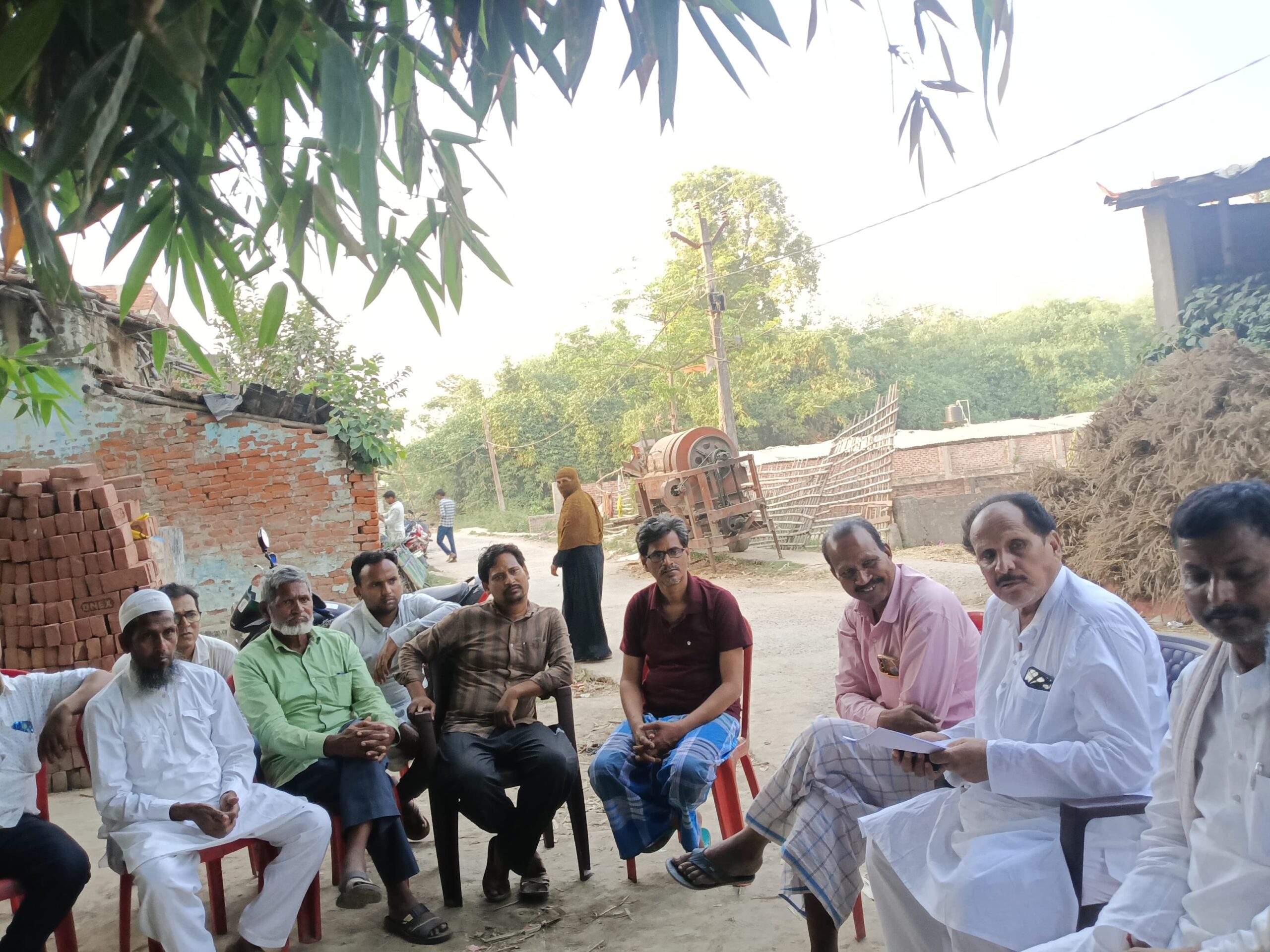 भाकपा (माले) इंसाफ मंच की टीम मिली मृतक मो जहांगीर अंसारी के पीड़ित परिवार से 