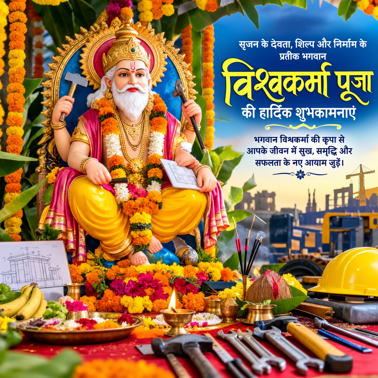विश्वकर्मा पूजा : भारतीय संस्कृति में श्रम, शिल्प और सृजन की ऐतिहासिक परंपरा